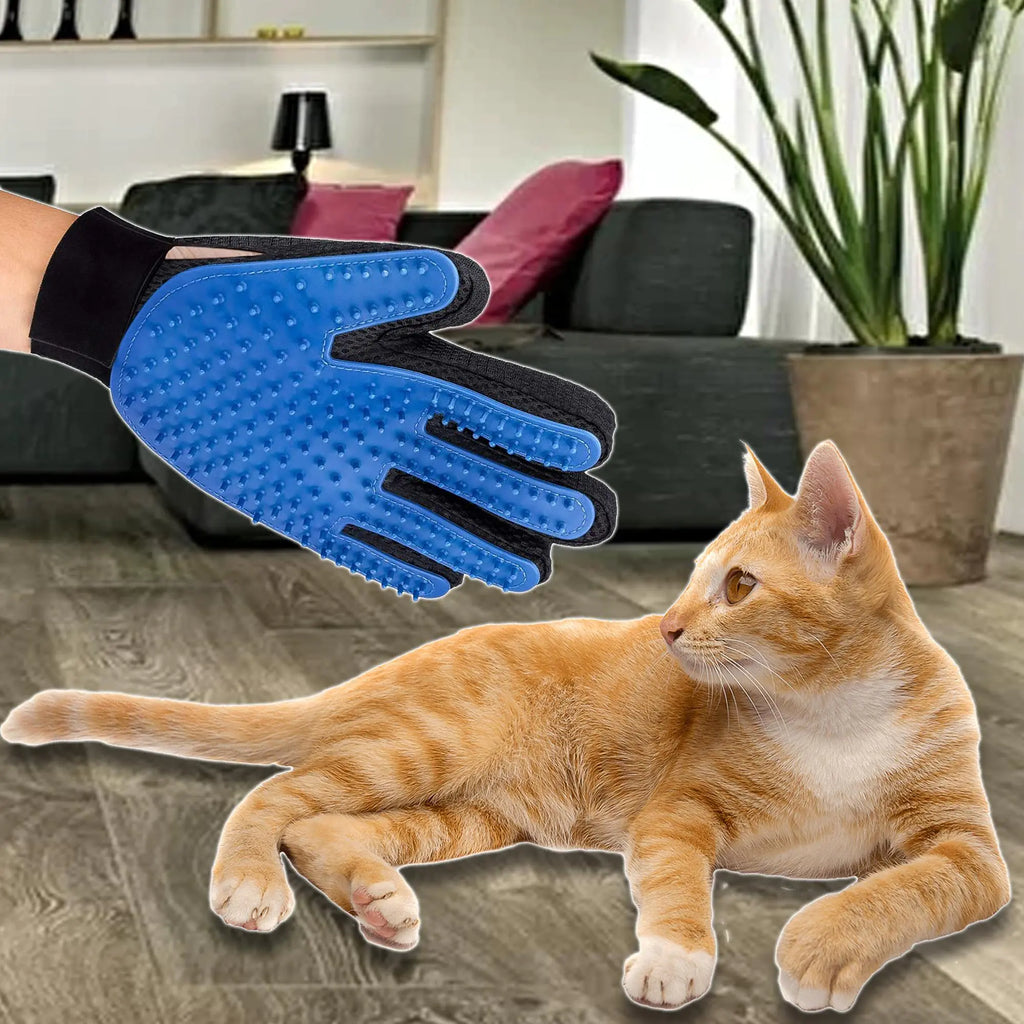 Pet Grooming Gloves for Dogs and Cats