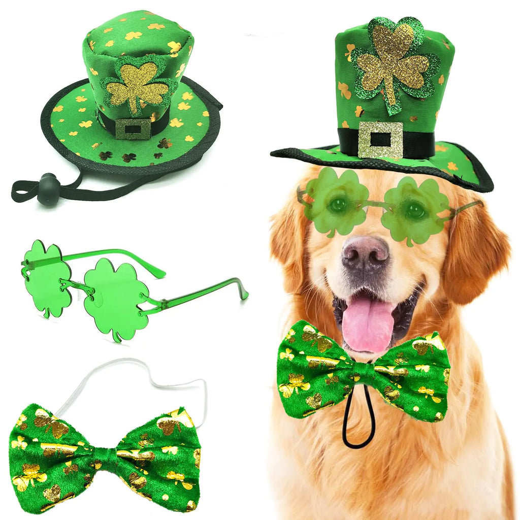St. Patrick Costume Kit for Dogs with tall hat