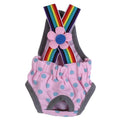 EVTSCAN Washable Female Dog Diapers Underwear 6Sizes Pet Sanitary Pants Cloth Diaper Nappy Covers Underwear Reusable Suspender(M/12号)