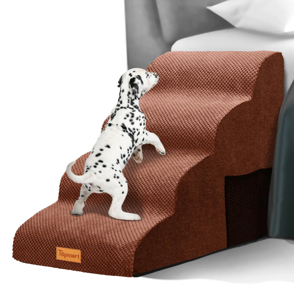 Topmart 4-Step Pet Stairs with Non-Slip Waterproof Cover