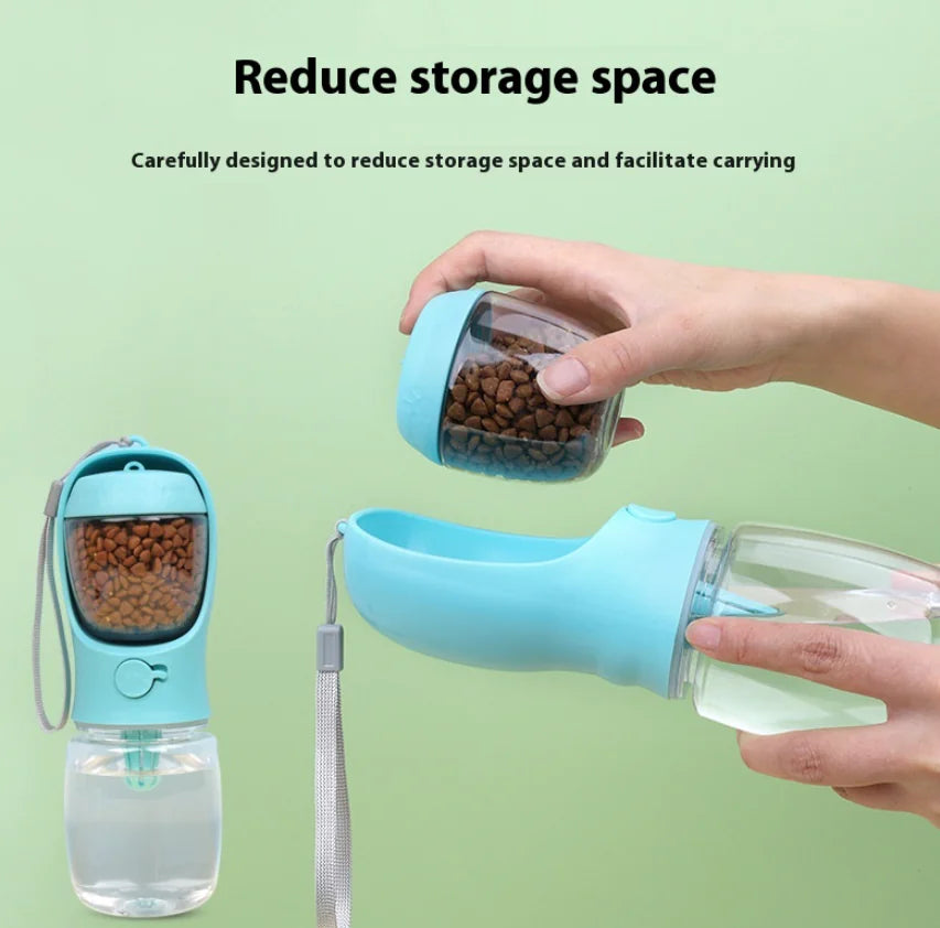 Portable 2-in-1 Pet Water Bottle